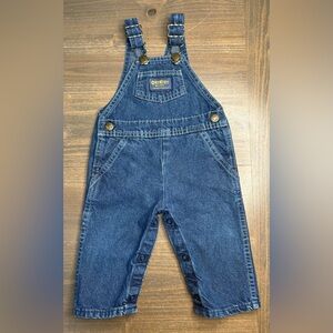 Vintage OshKosh B’Gosh Denim Overalls Size 6/9 Months, Made In USA